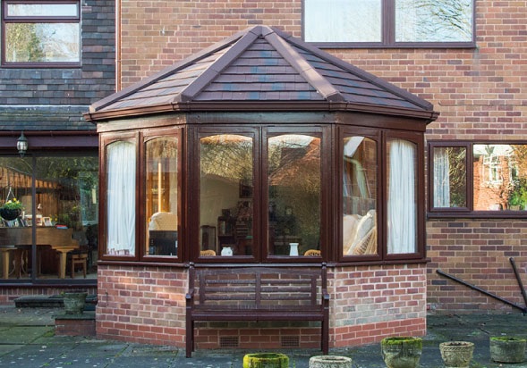 Solid conservatory roof installed in a Victorian style